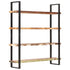 Rustika Rowe -  4-Tier Bookcase 160x40x180 cm Solid Reclaimed Wood